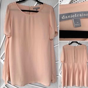 Daniel Rainn Blush Top with Pleated Detail